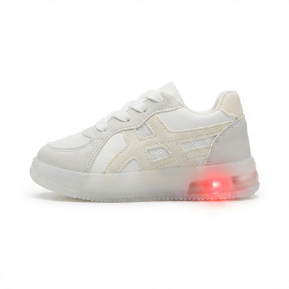 حذاء سنيكر أطفال KSN220 - أسود / بينك / بيج | مقاسات 22-26